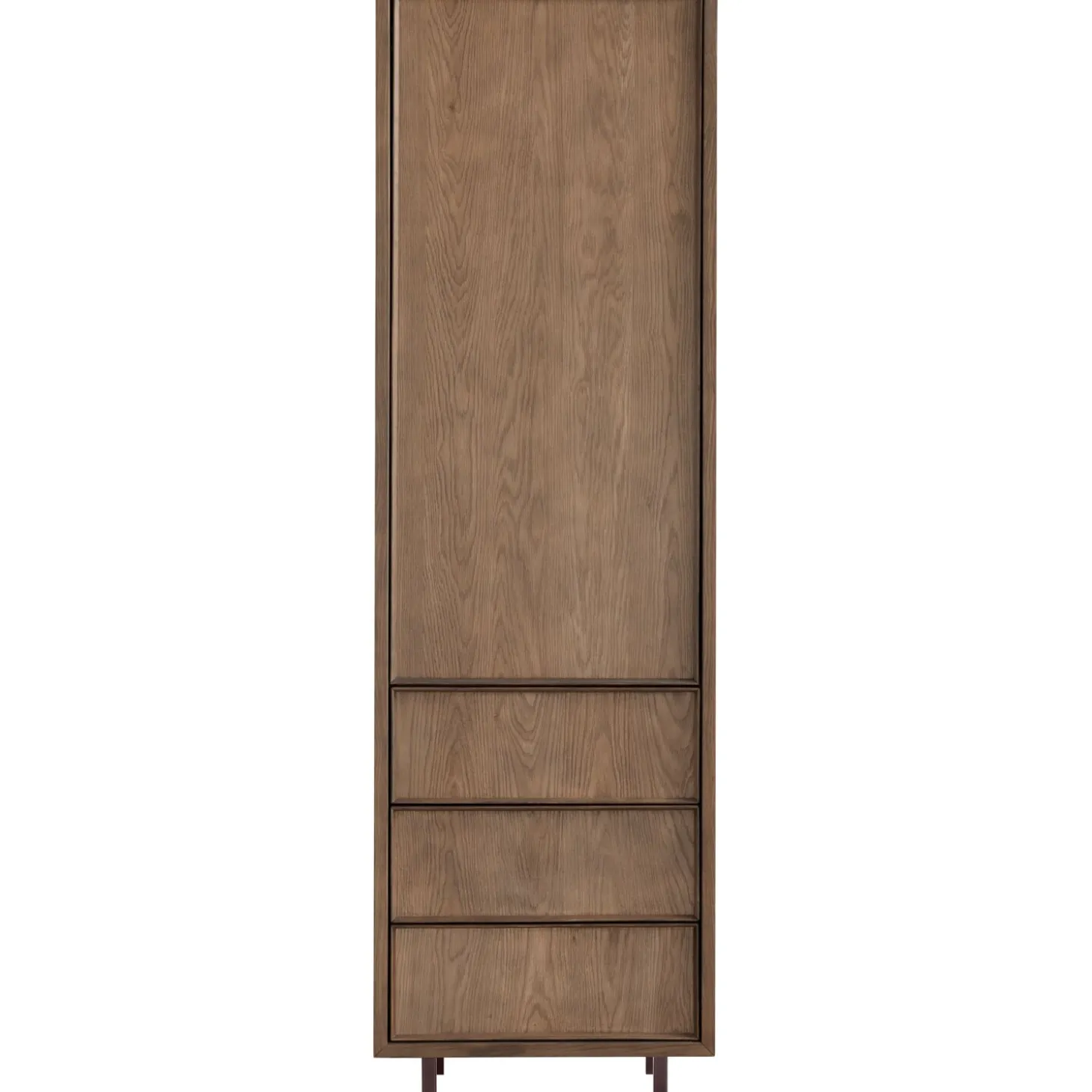 Opbergkast Calvo 202x060x040 cm bruin 3 lades