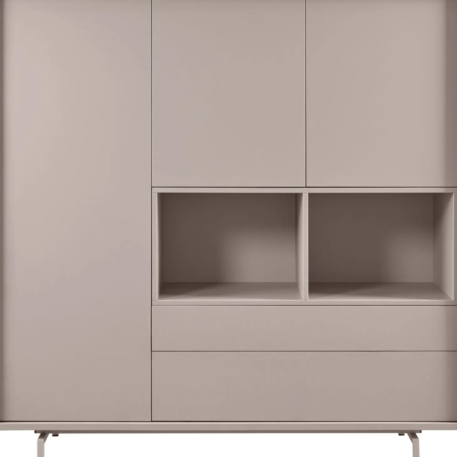 Opbergkast Famosa Grijs 150x150x45 cm