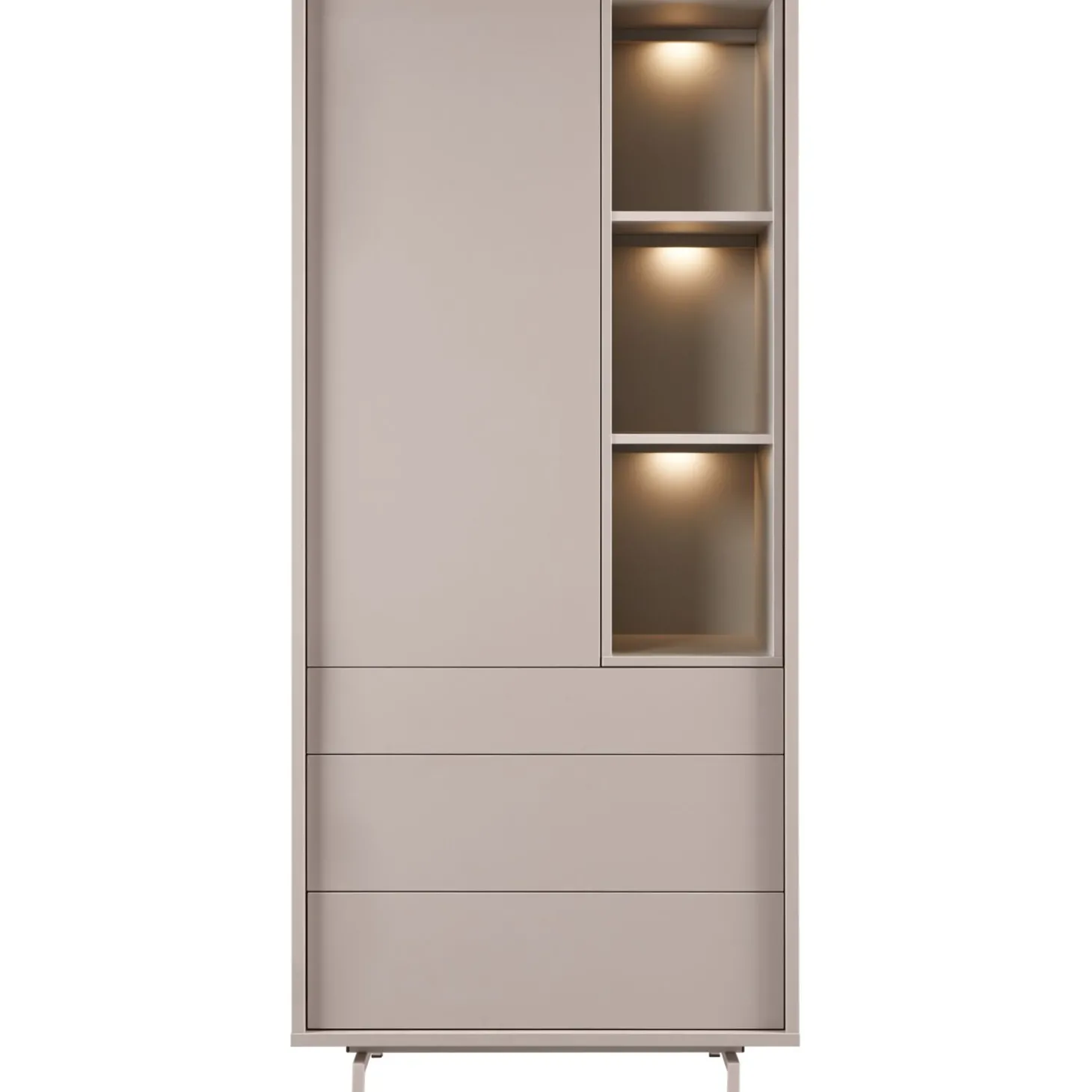 Opbergkast Famosa Grijs 187x83x45 cm