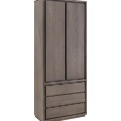 Opbergkast Lavio (86 cm) eiken grafiet