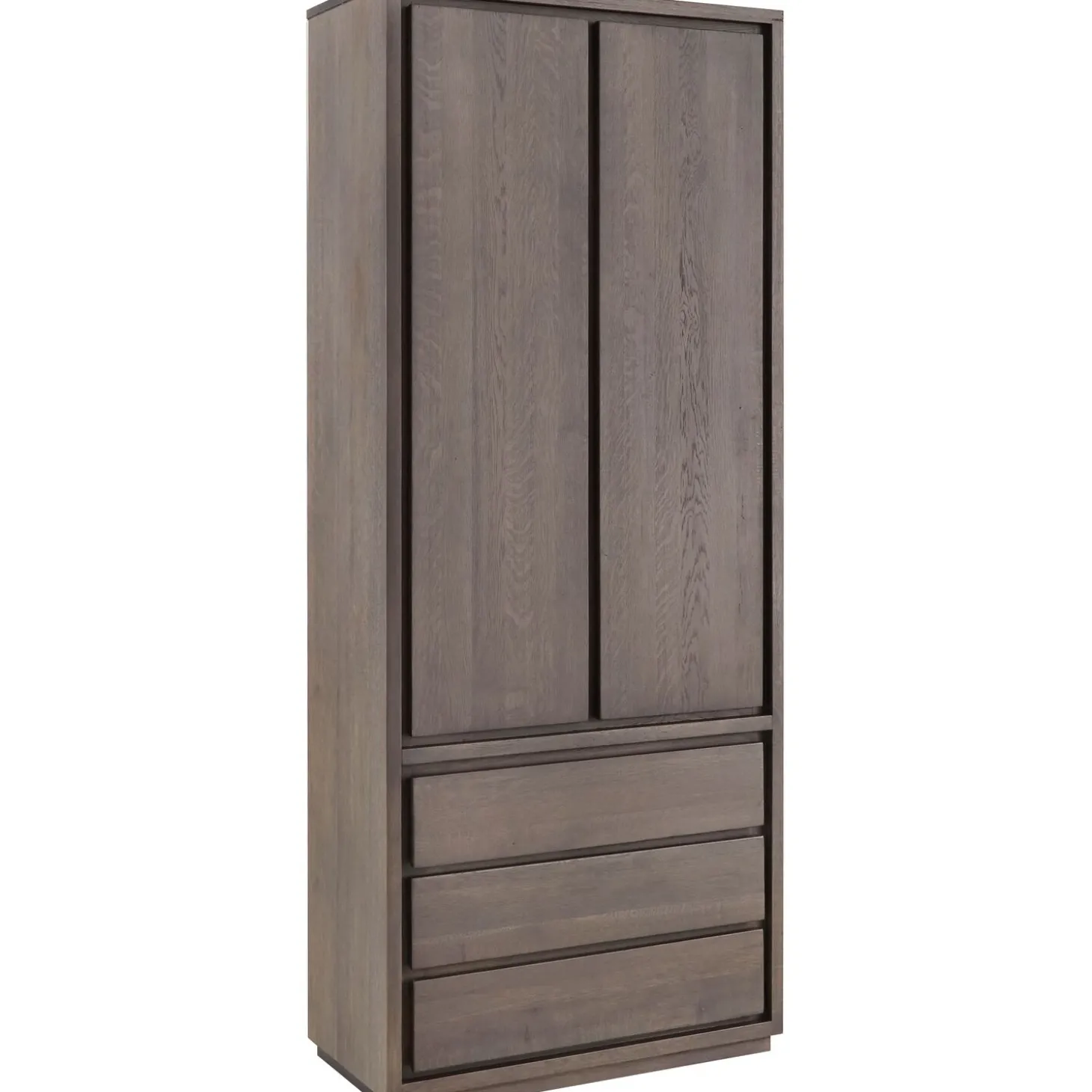 Opbergkast Lavio (86 cm) eiken grafiet