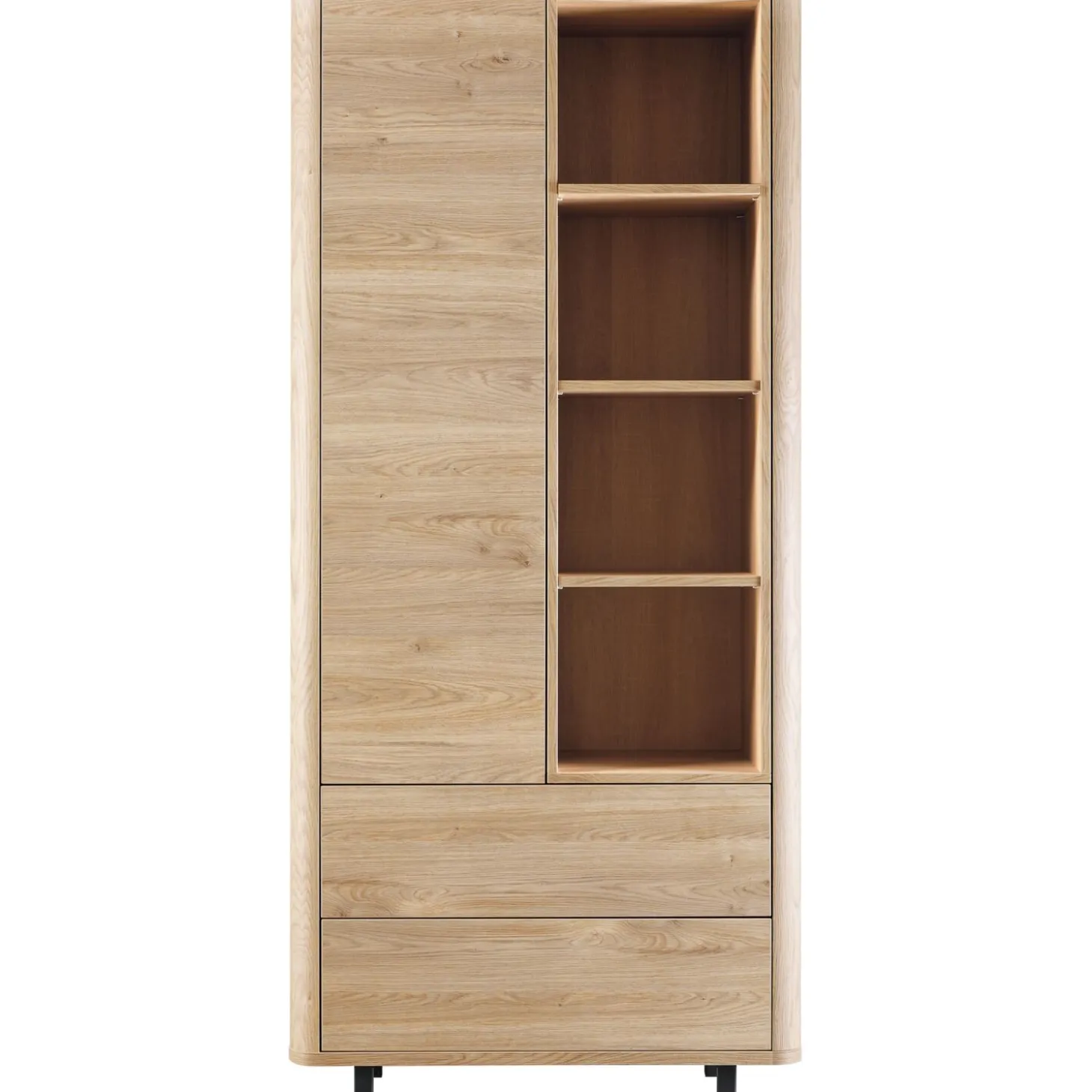 Opbergkast Lirona Old oak 1 deur, 2 lades, 4 open vakken
