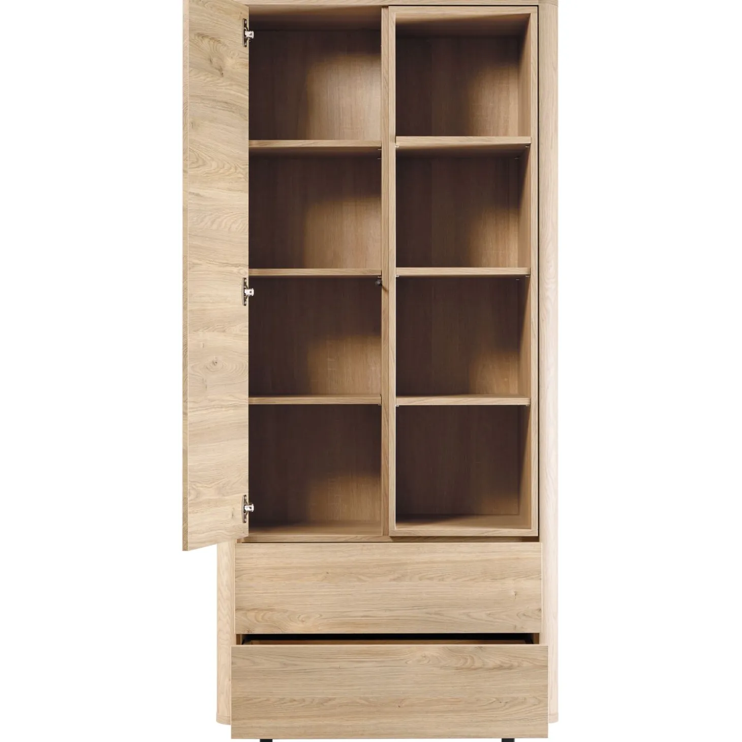 Opbergkast Lirona Old oak 1 deur, 2 lades, 4 open vakken