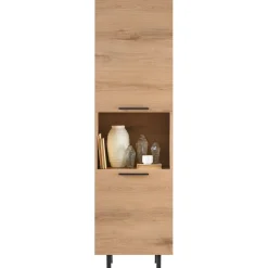 Opbergkast Paranno 197x055x42 cm bruin 2 deurs
