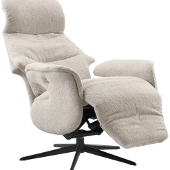 Relaxfauteuil Artizo Verstelbare rug en voetensteun M beige