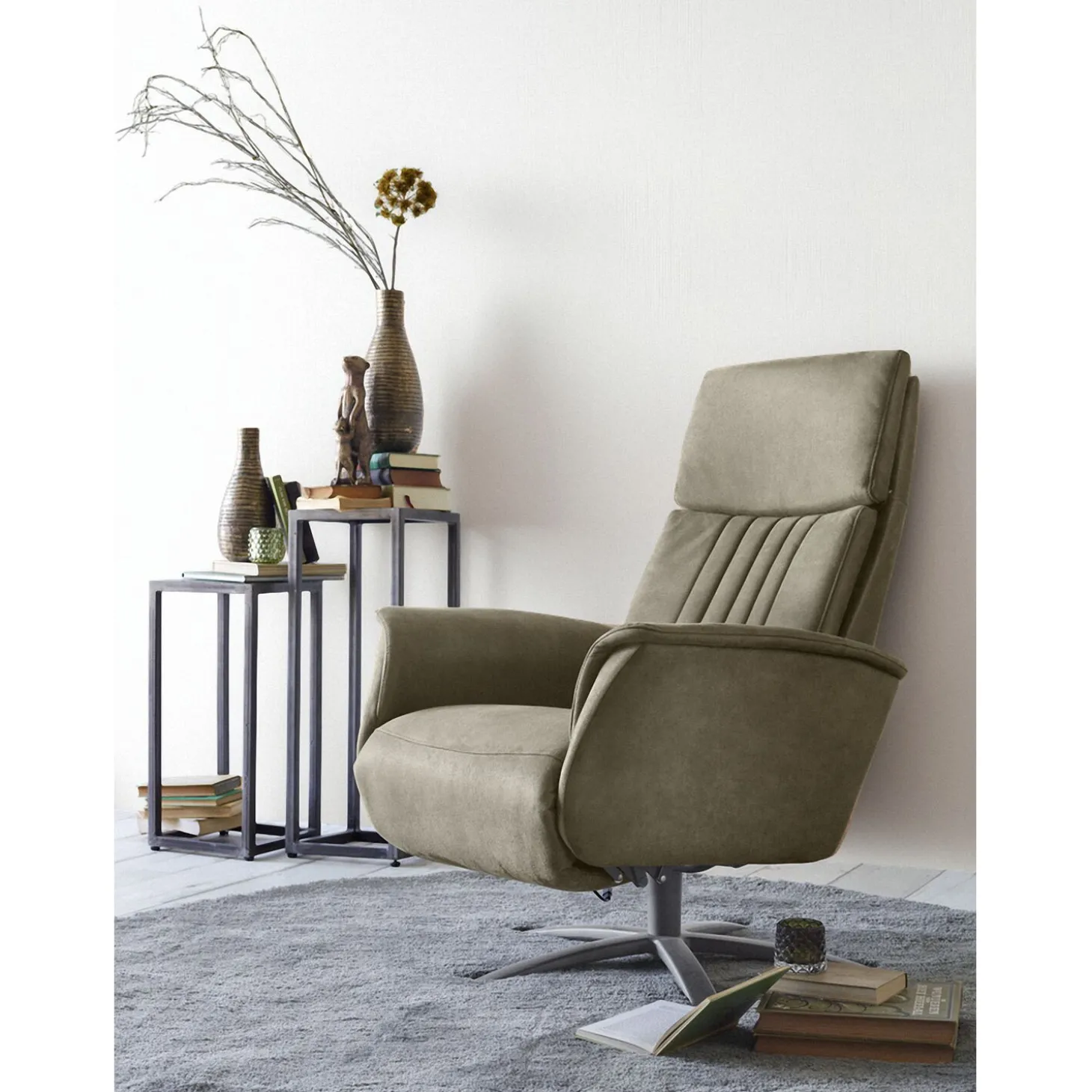 Relaxfauteuil Initio Verstelbare rug en voetensteun