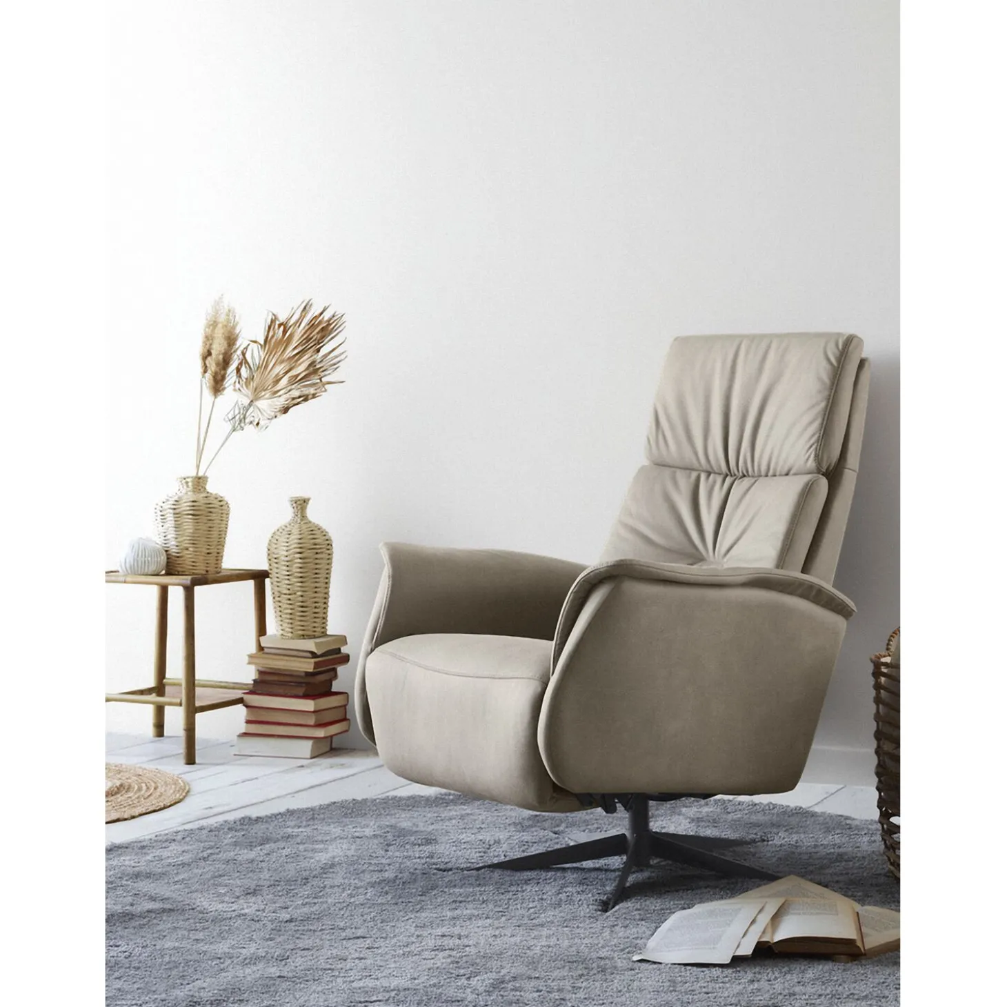 Relaxfauteuil Initio Verstelbare rug en voetensteun