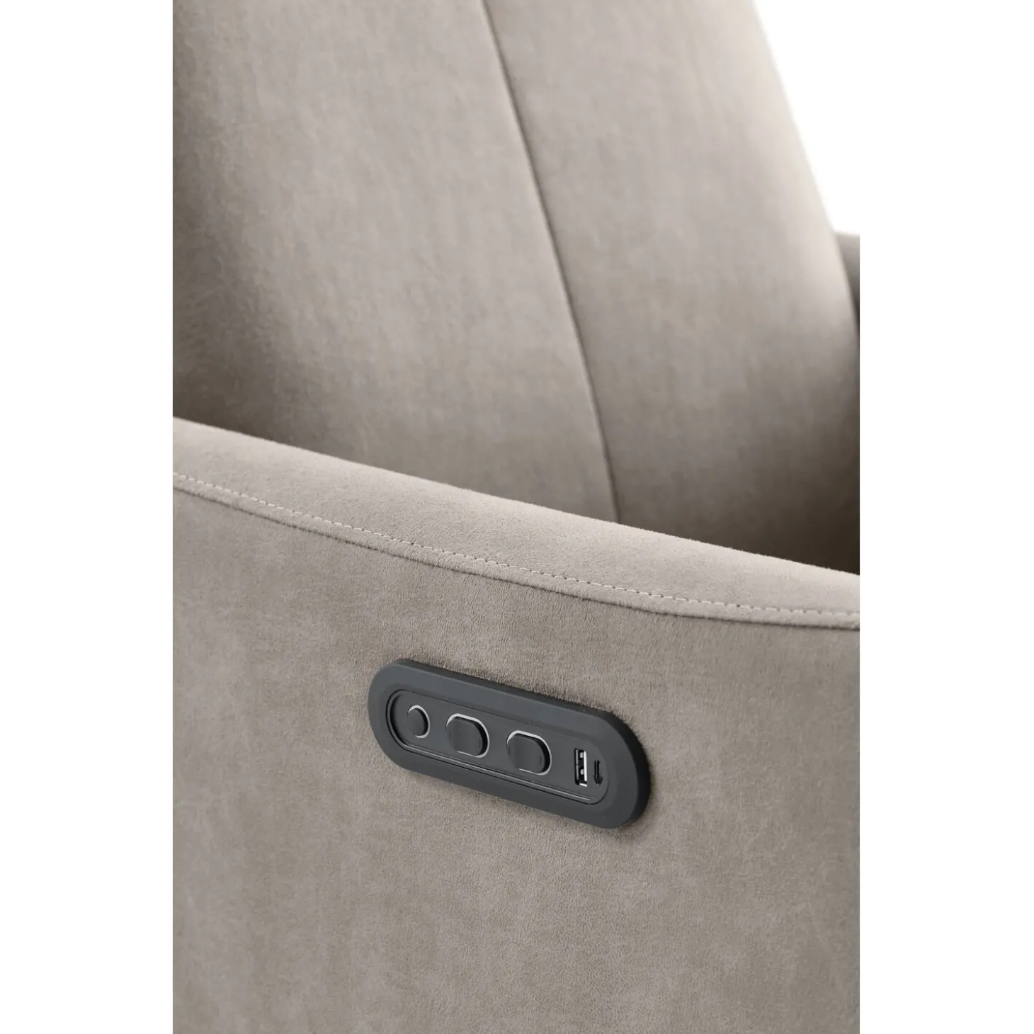 Relaxfauteuil Lanciare Elektrisch lichtgrijs