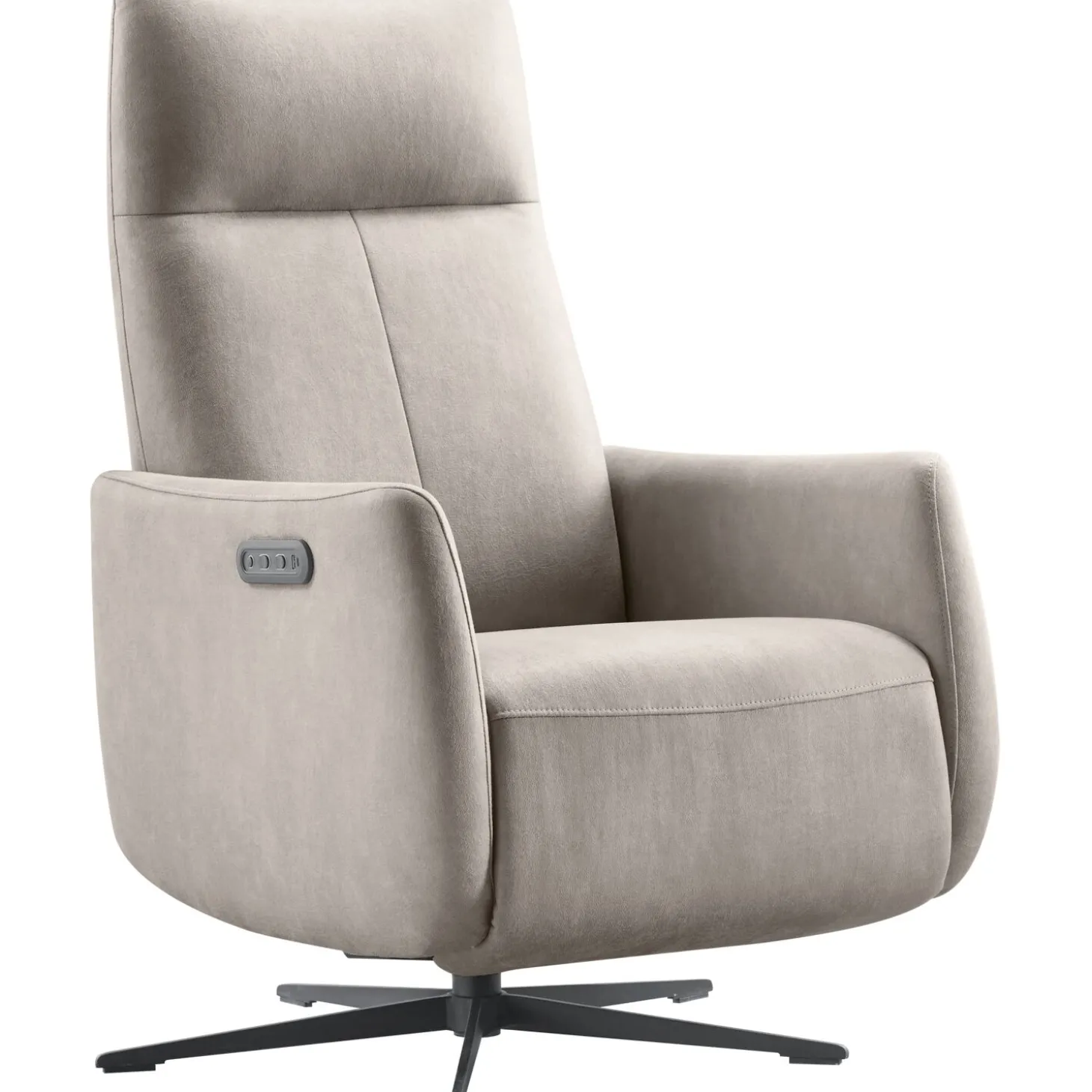Relaxfauteuil Lanciare Elektrisch lichtgrijs
