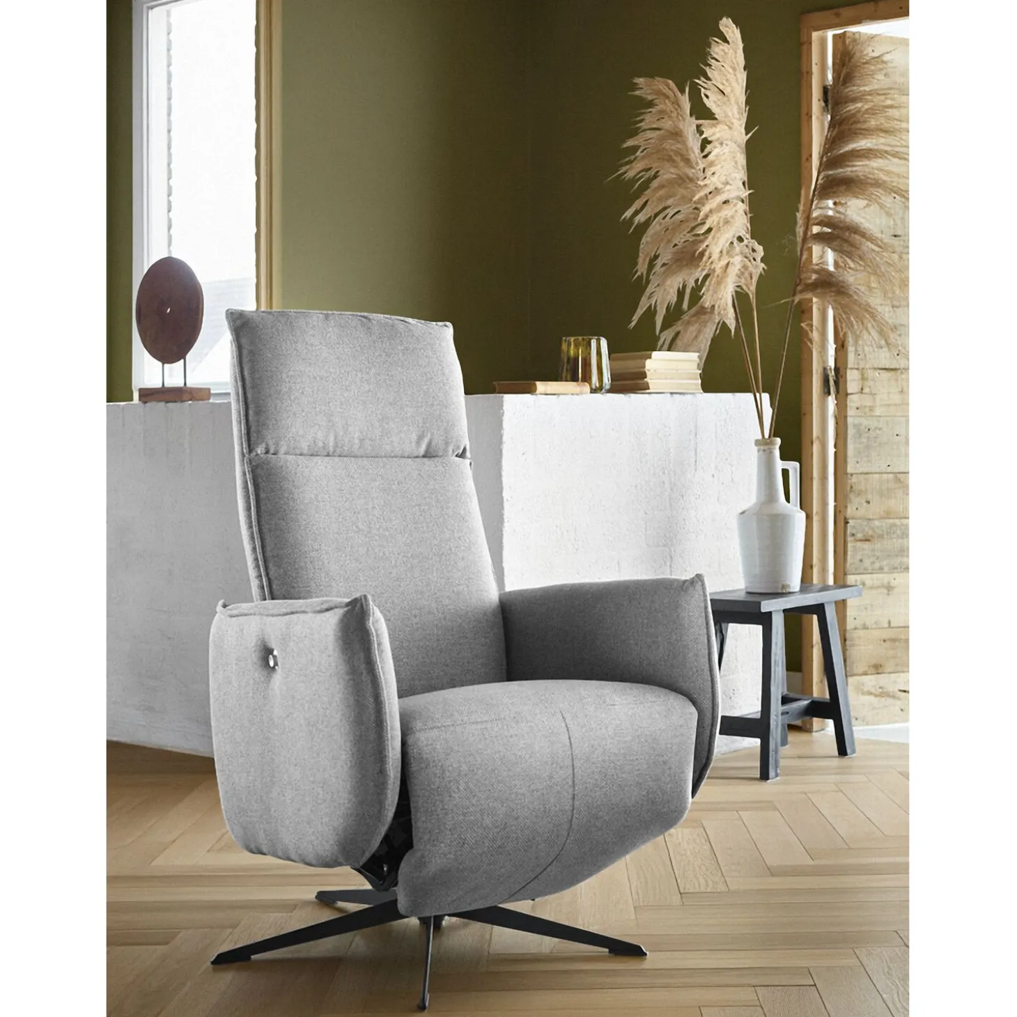 Relaxfauteuil Moio Verstelbare rug en voetensteun