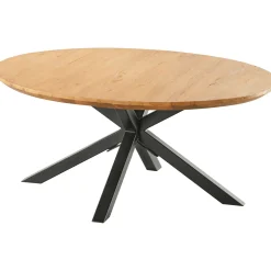 Salontafel Aska Teakhout 90 cm rond naturel brushed