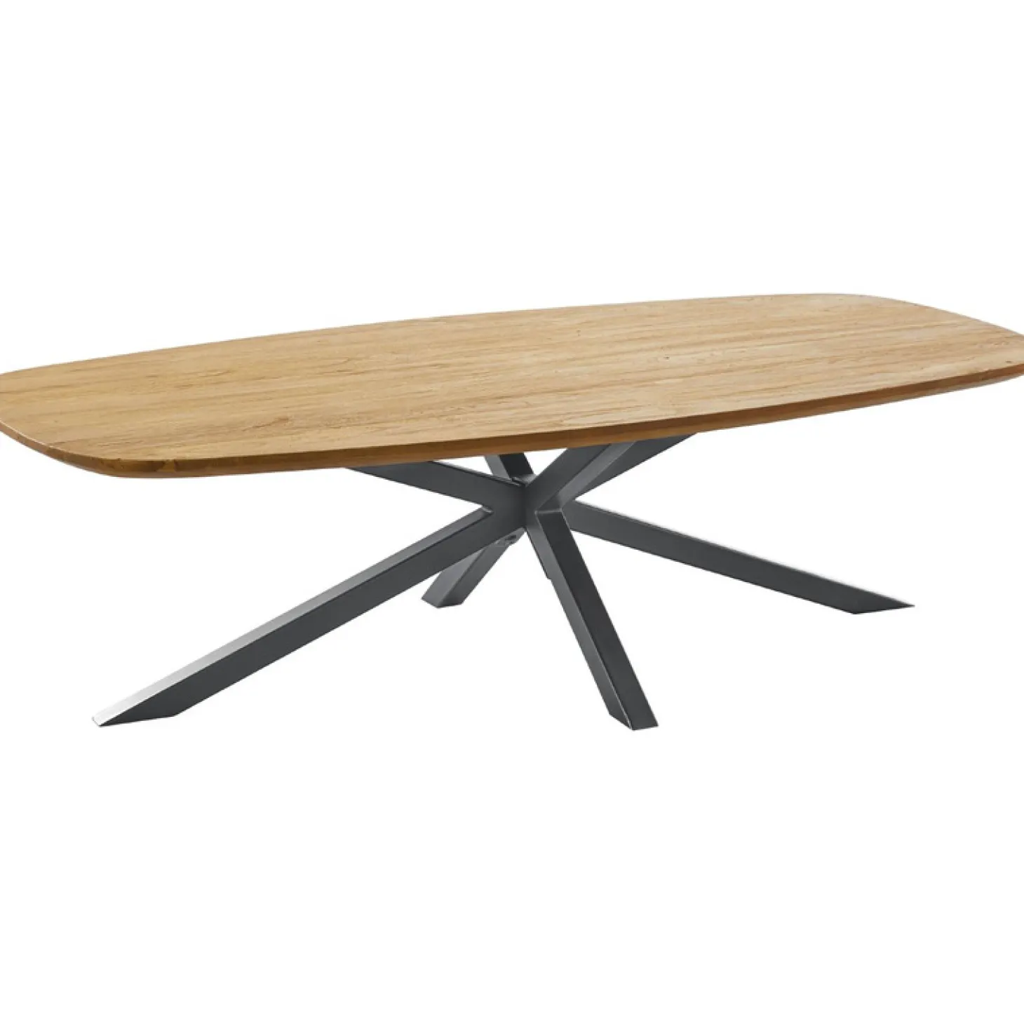 Salontafel Aska Teakhout 70x140 cm Deens ovaal naturel brushed