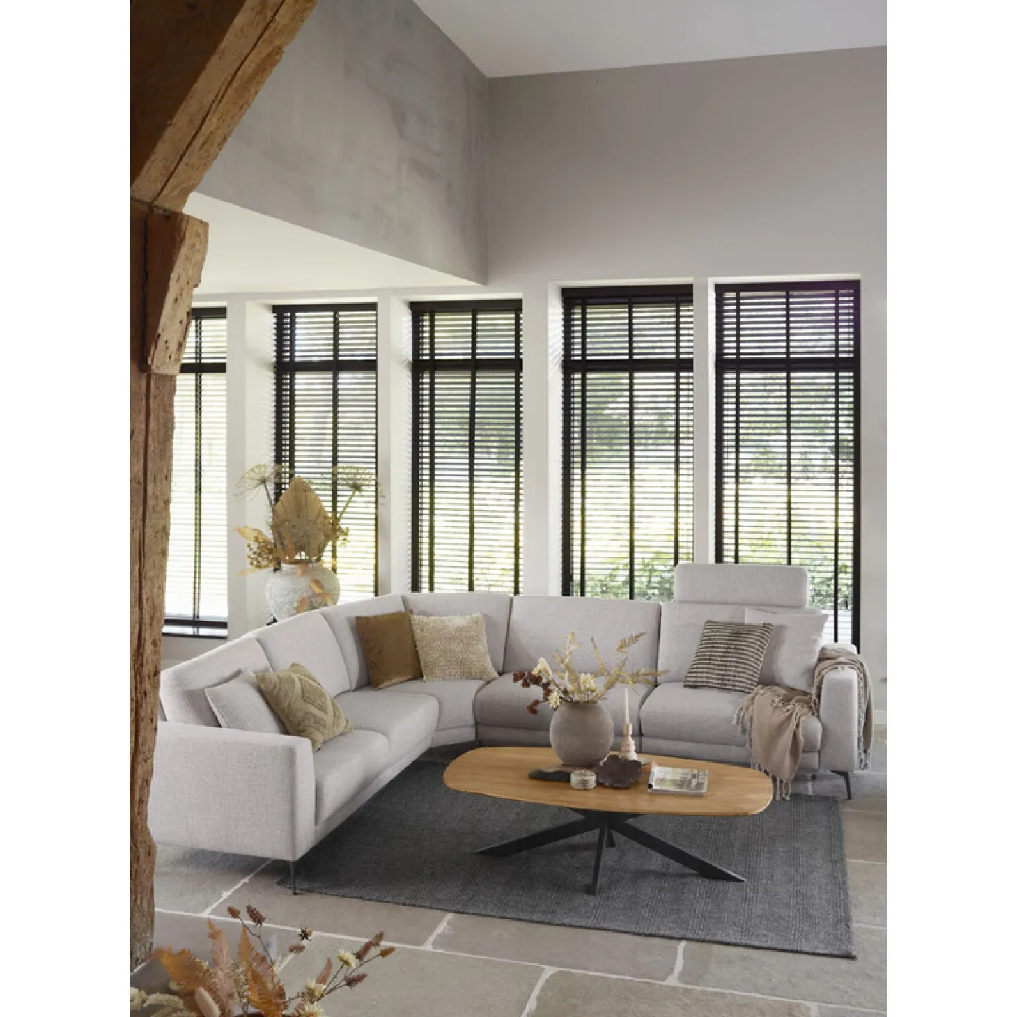 Salontafel Aska Teakhout 70x140 cm Deens ovaal naturel brushed