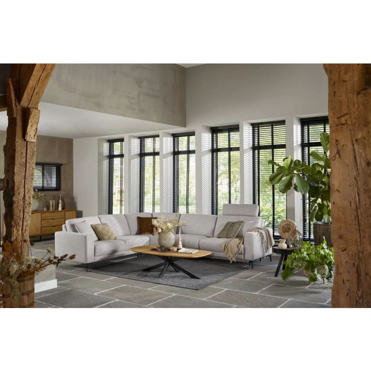 Salontafel Aska Teakhout 70x140 cm Deens ovaal naturel brushed