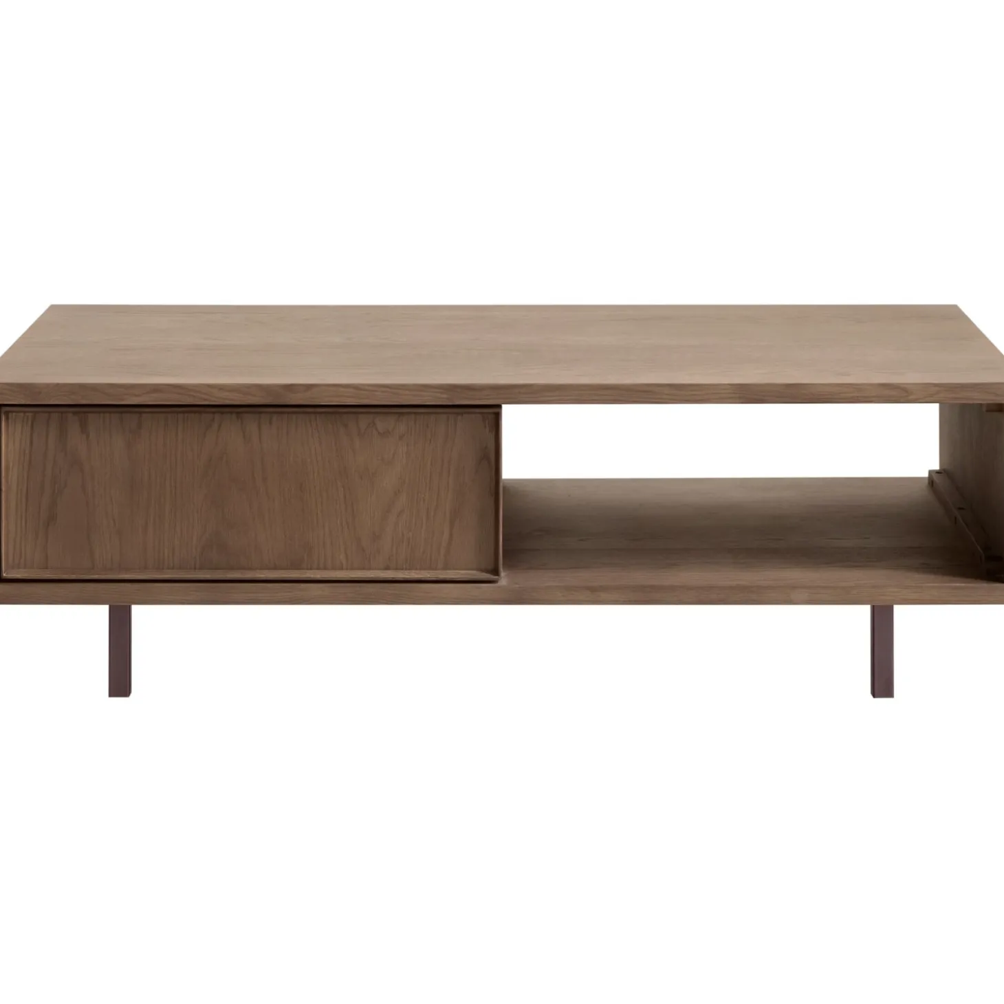 Salontafel Calvo Bruin 123x64 cm rechthoekig
