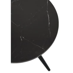 Salontafel Cercio Keramiek 80 cm rond zwart