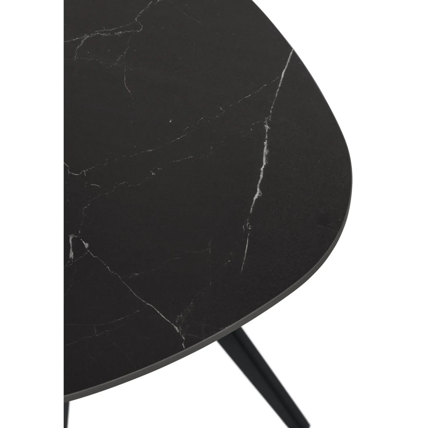 Salontafel Fitura Keramiek 80x80 cm vierkant zwart