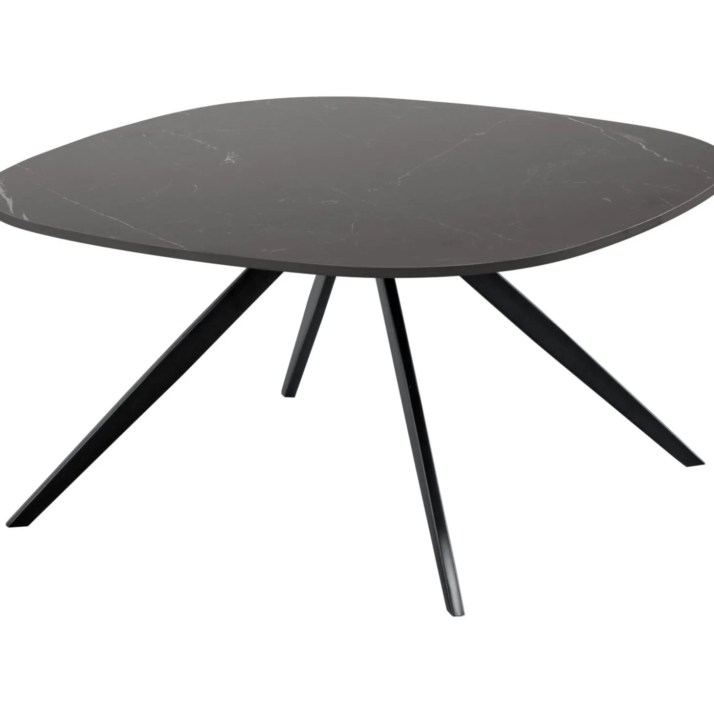 Salontafel Fitura Keramiek 80x80 cm vierkant zwart