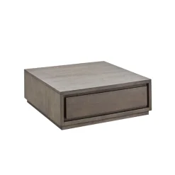 Salontafel Lavio Eikenhout 86x86 cm vierkant grafiet