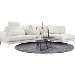 Salontafel Lineto 47x61 cm organisch zwart keramiek