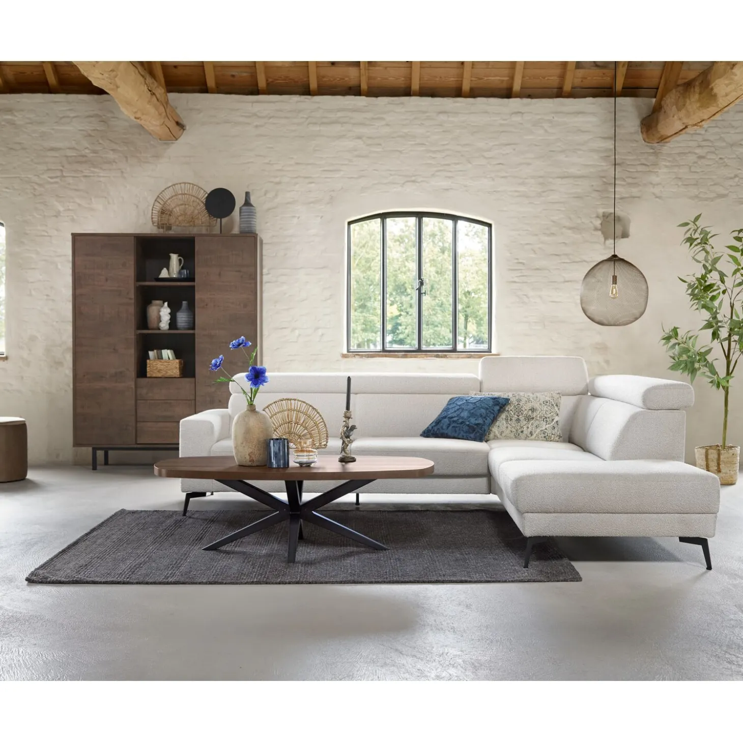 Salontafel Mascaro 135x67 cm Deens ovaal dark mango