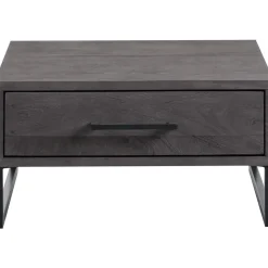 Salontafel Piastra 64x64 cm zwart