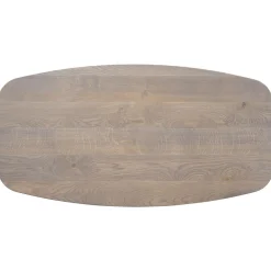 Salontafel Tavolo Eikenhout 70x140 cm Deens ovaal grijs