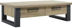 Salontafel Verato Eikenhout 70x140 cm rechthoekig natural grey