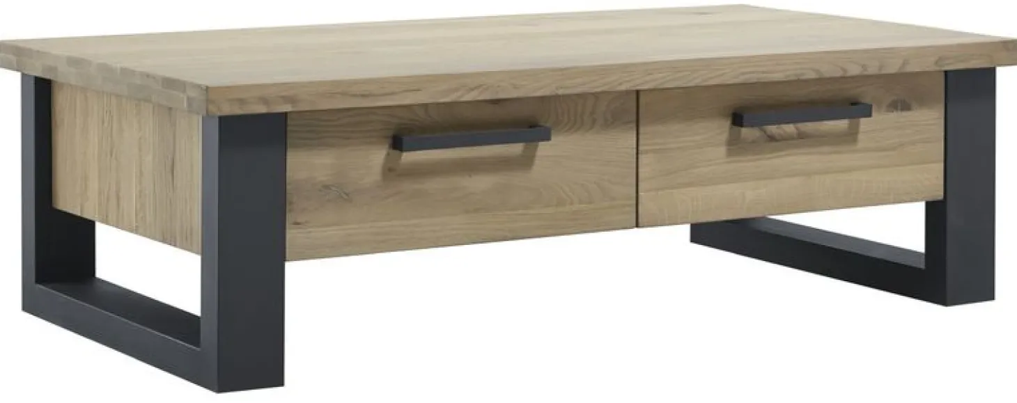 Salontafel Verato Eikenhout 70x140 cm rechthoekig natural grey