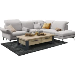 Salontafel Verato Eikenhout 70x140 cm rechthoekig natural grey