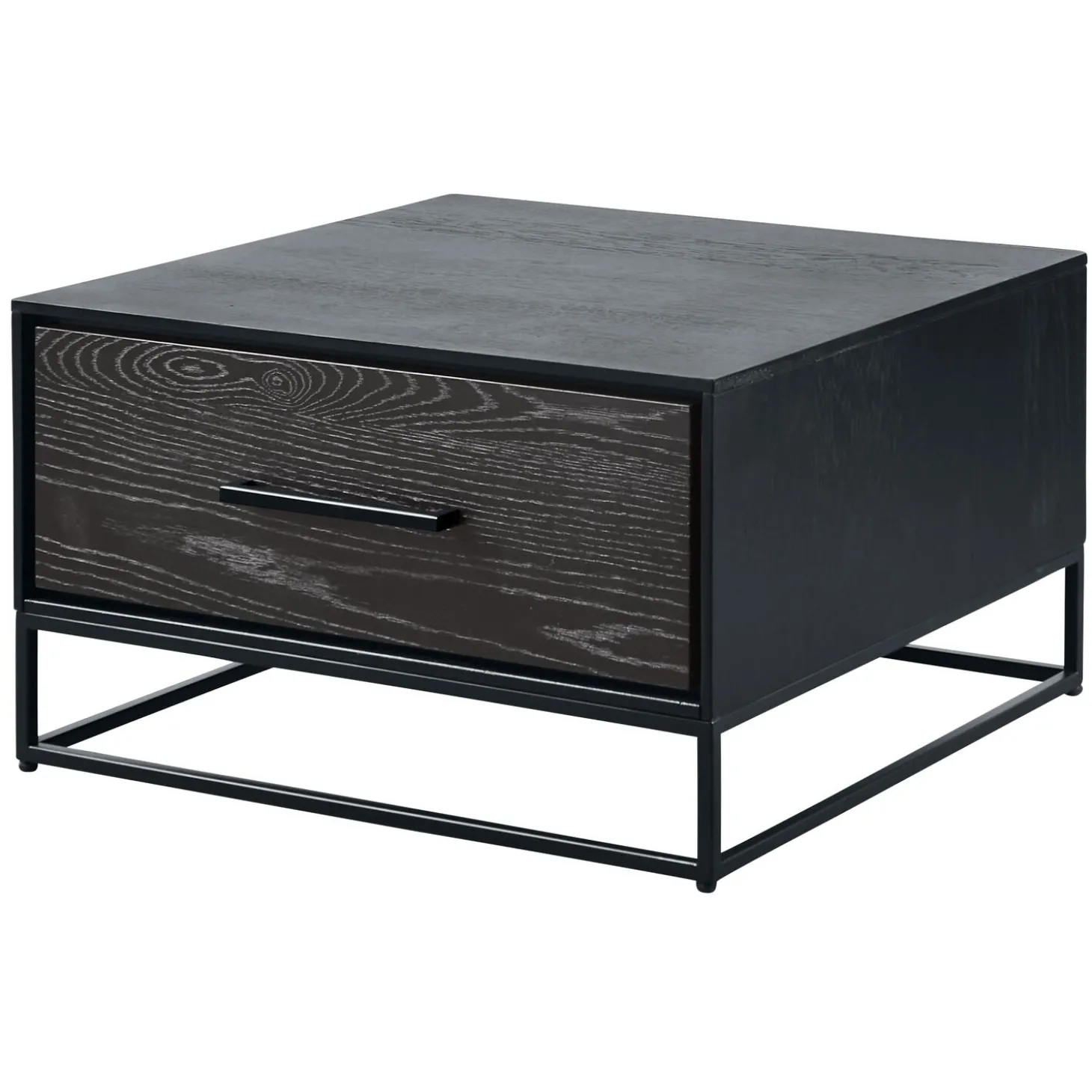 Salontafel Vinito (65 CM) eiken fineer zwart