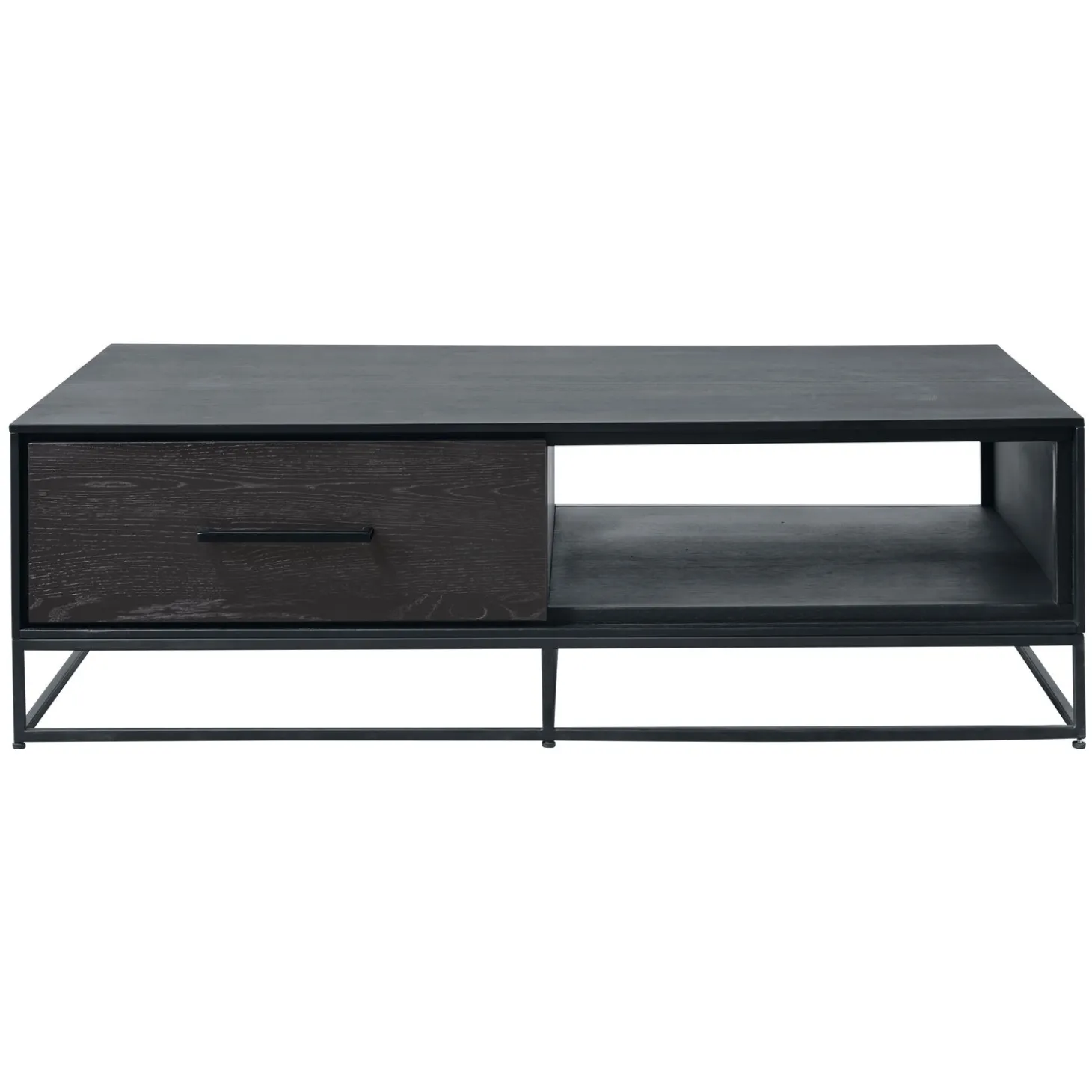 Salontafel Vinito (70 CM) eiken fineer zwart