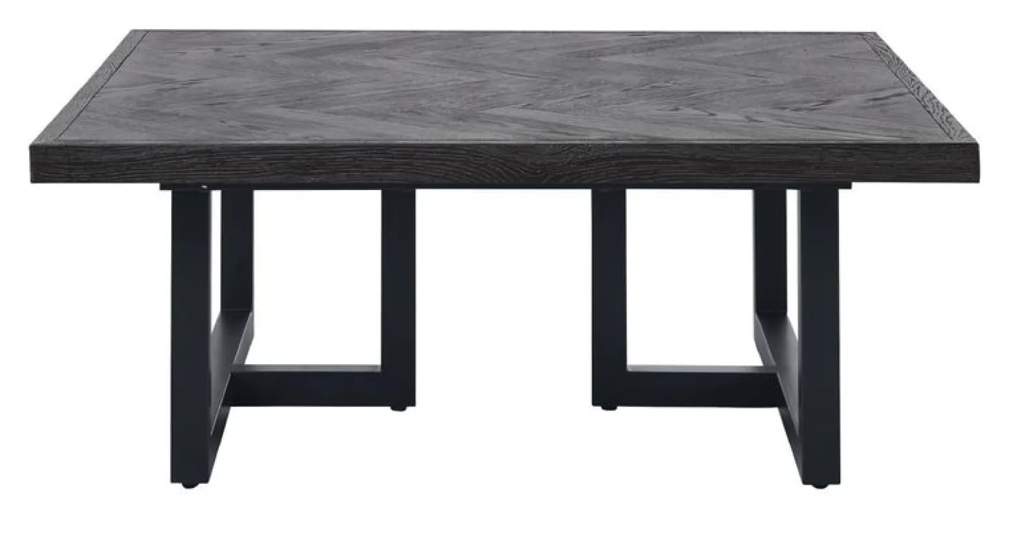 Salontafel Vinito 95x95 eiken fineer zwart