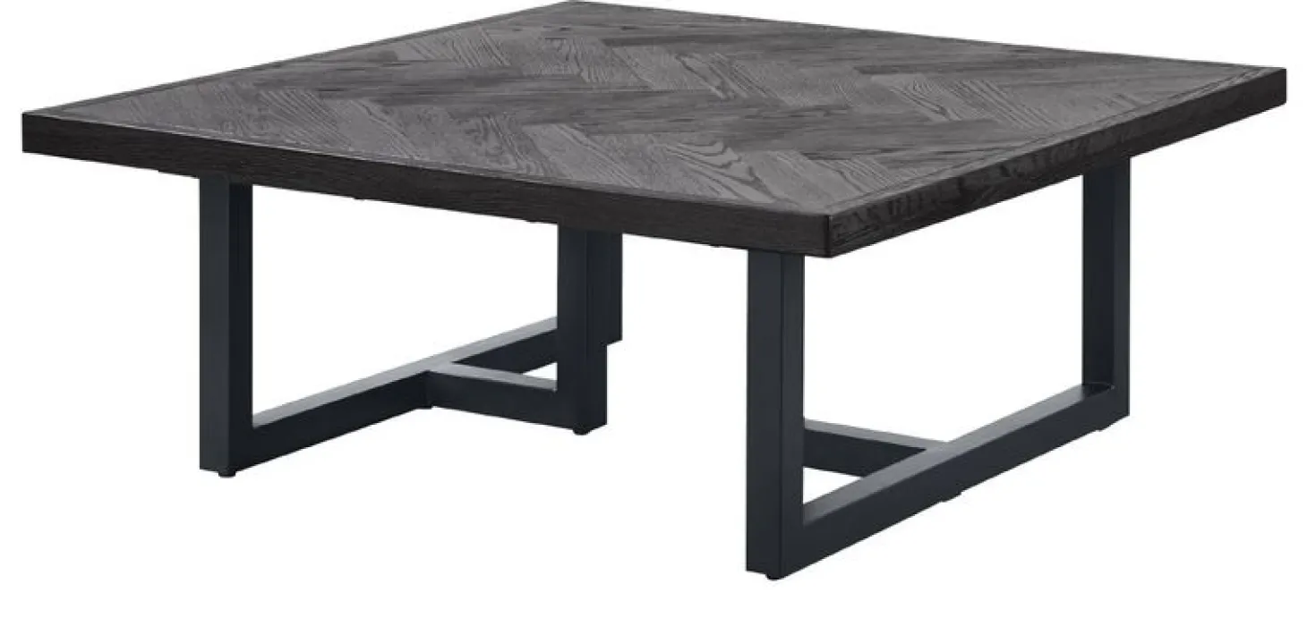 Salontafel Vinito 95x95 eiken fineer zwart