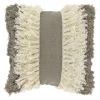 Sierkussen Antrona 45x45cm taupe kwasten