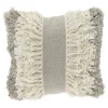 Sierkussen Antrona 45x45cm wit kwasten