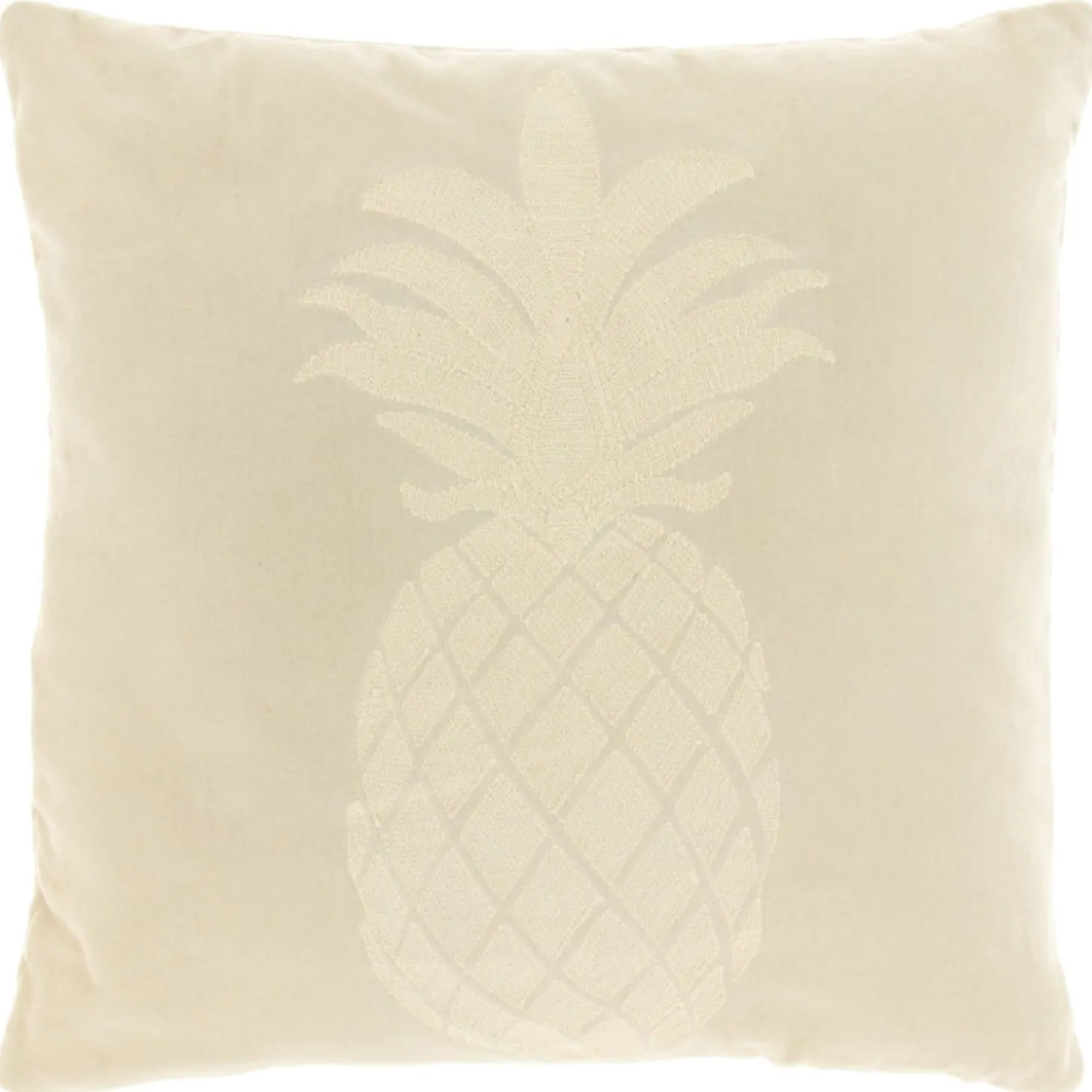 Sierkussen Gorduno Ananas 45x45cm wit
