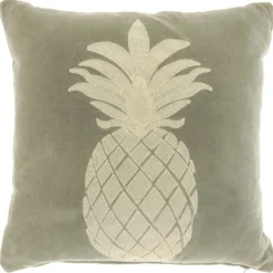 Sierkussen Gorduno Ananas 45x45cm grijs