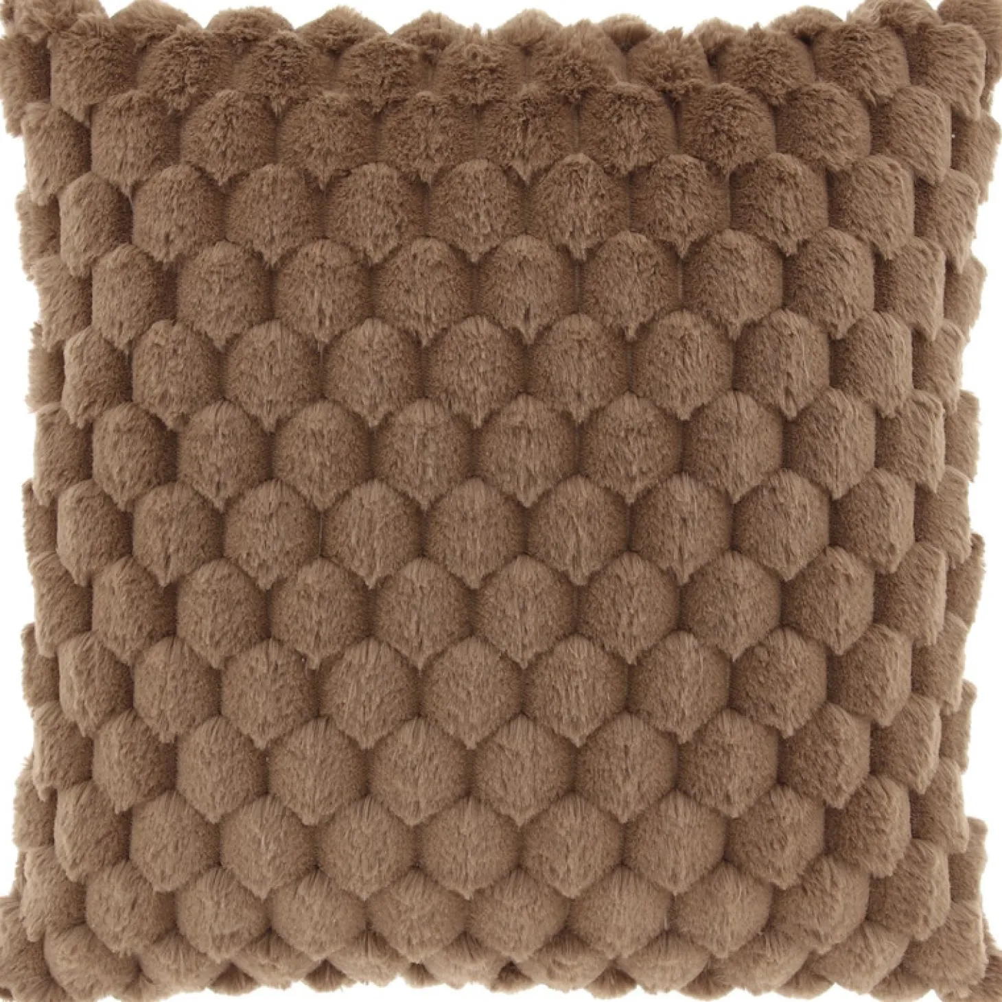 Sierkussen Ludiano 45x45cm bruin