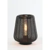 Tafellamp Barzio Mat zwart rond 22cm 1-lichts