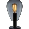Tafellamp Felinio Smoke glas 1-lichts