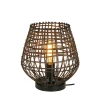 Tafellamp Scarperio Rond 29 cm rotan bruin