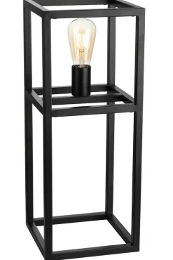 Tafellamp Tiamo Zwart staal 55x22 cm