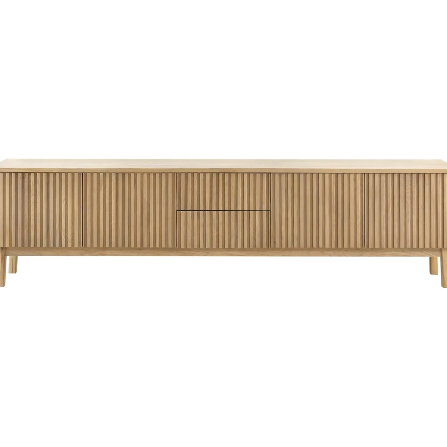 TV-meubel Arrosto Eikenhout 58x225x40 cm light roast