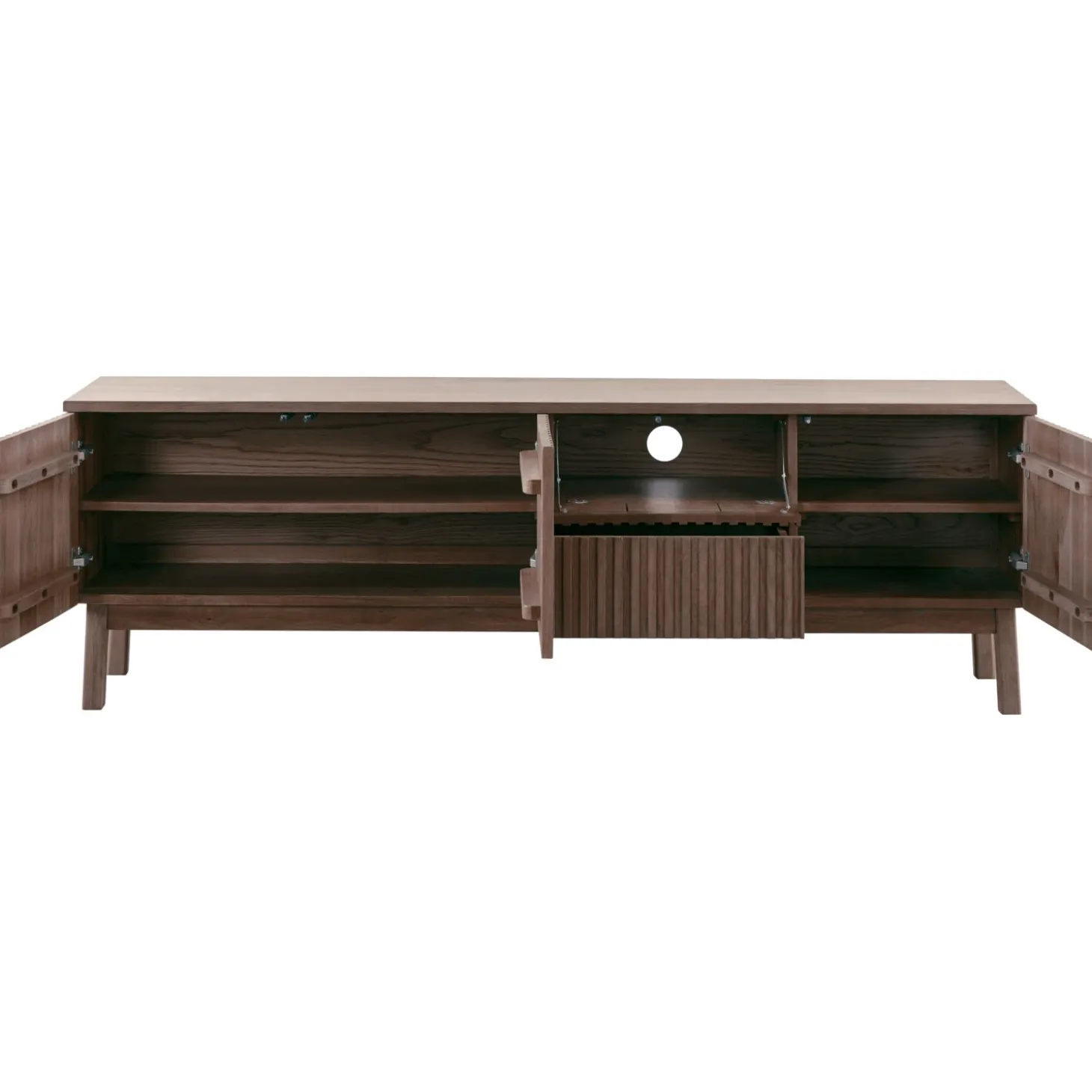 TV-meubel Arrosto Eikenhout 58x180x40 cm Dark Roast