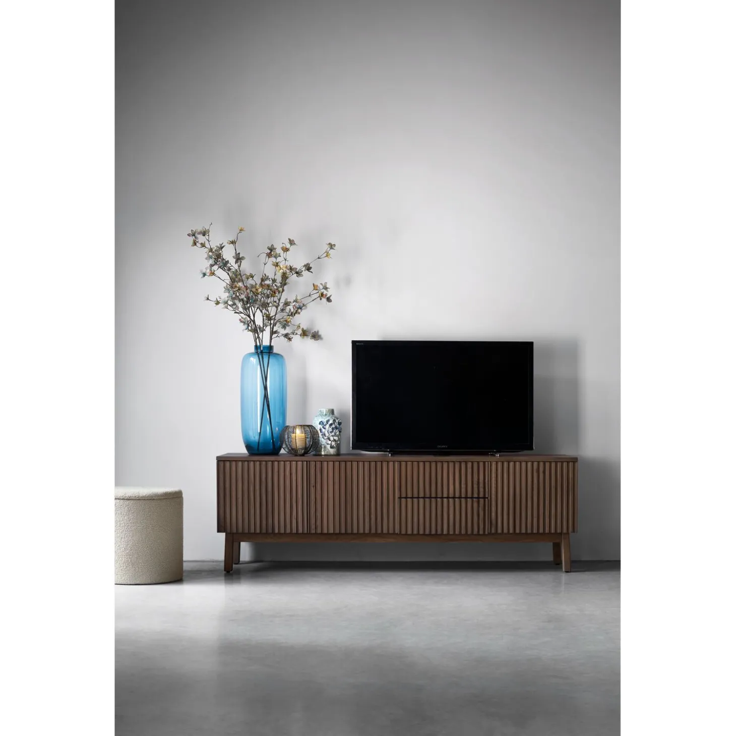 TV-meubel Arrosto Eikenhout 58x180x40 cm Dark Roast