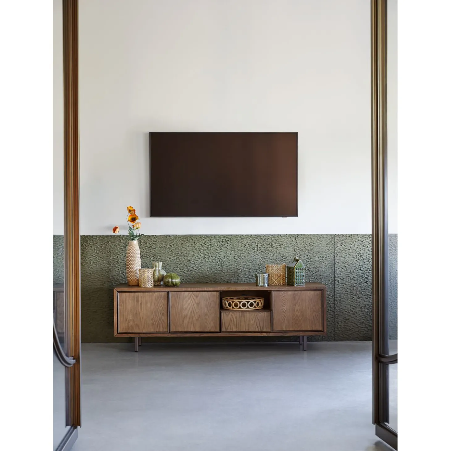 Tv-meubel Calvo 165 cm bruin
