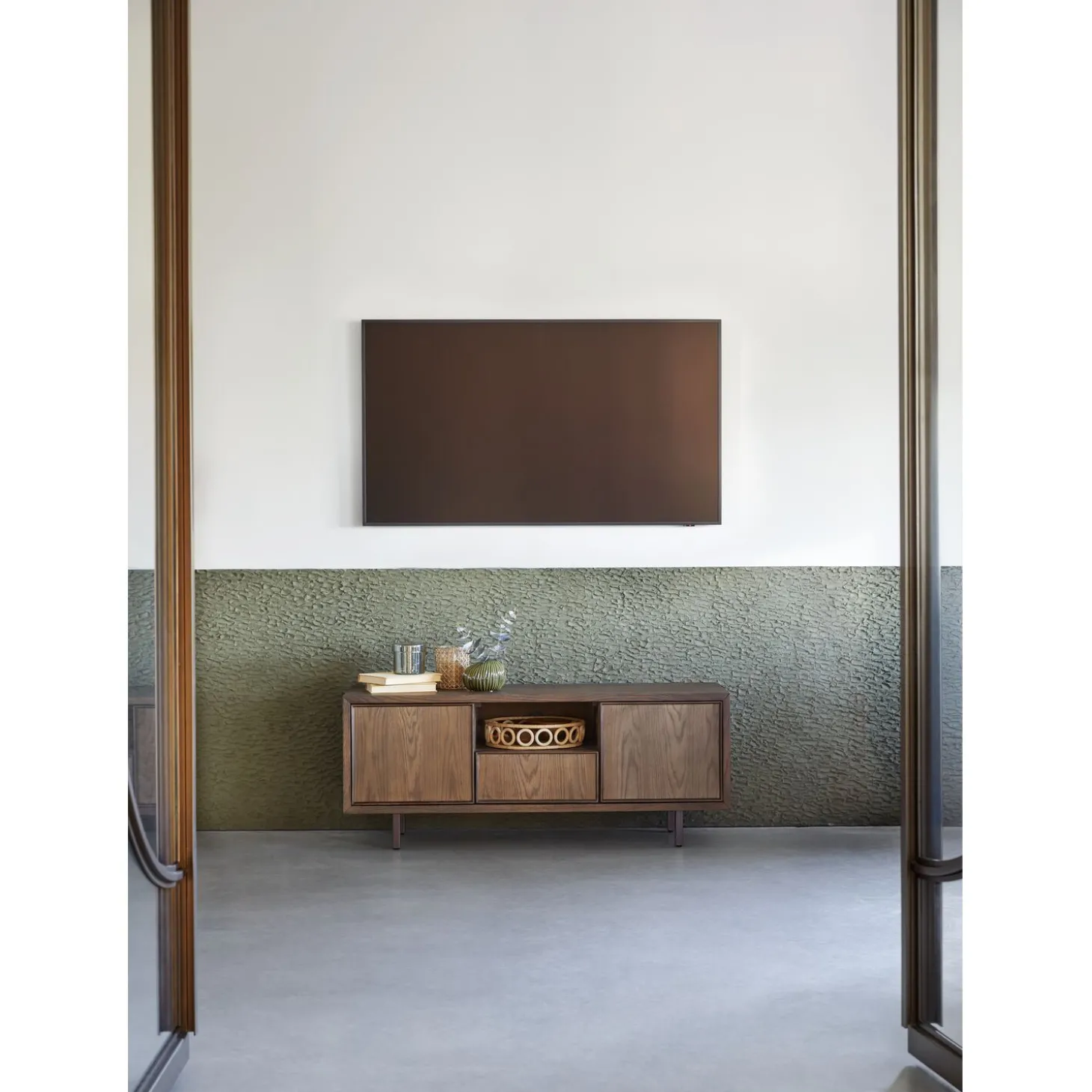 Tv-meubel Calvo 125 cm bruin