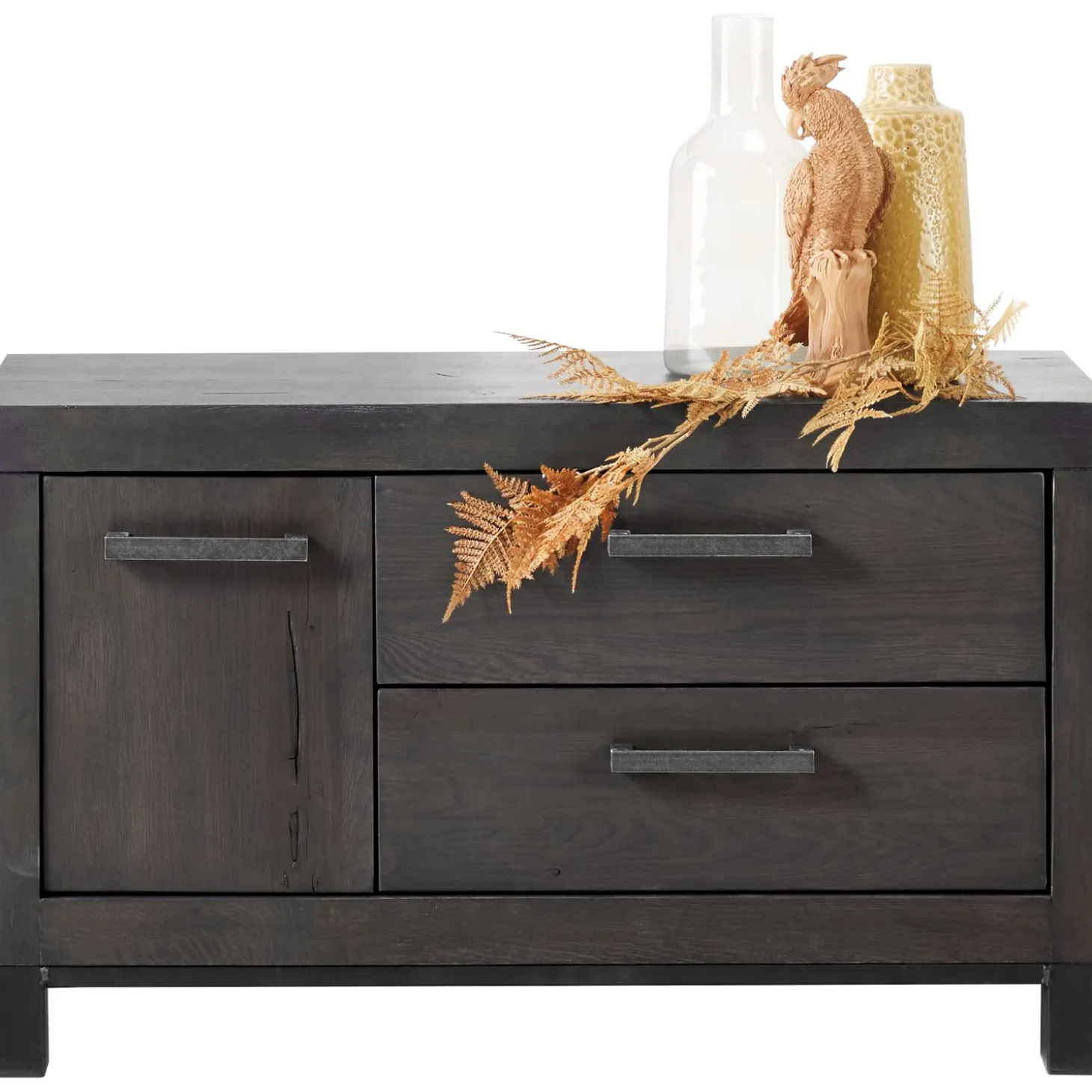 TV-meubel HEVANO (102 CM) grafiet eiken hout