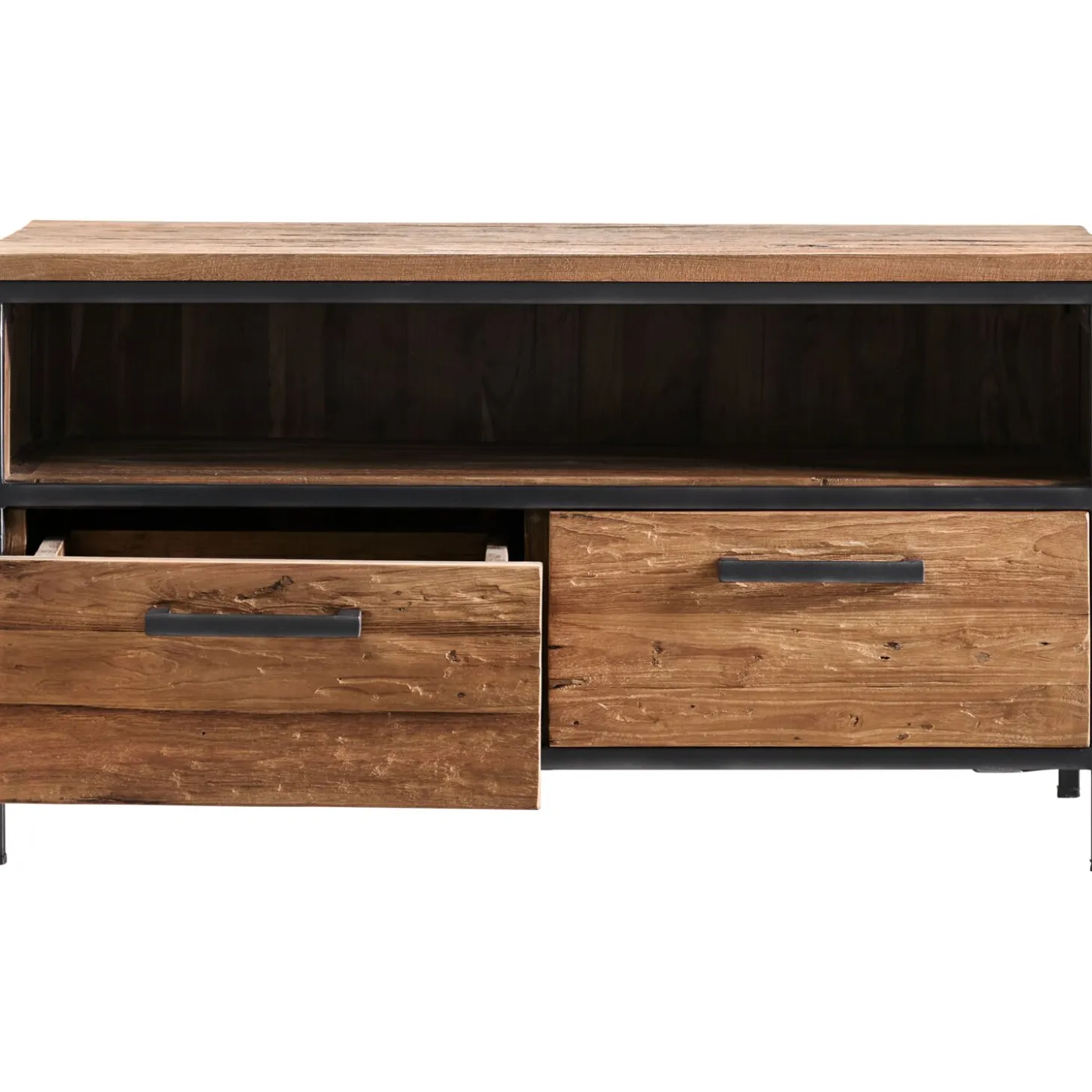 TV-meubel ROMARO (100 CM) teakhout mix rough